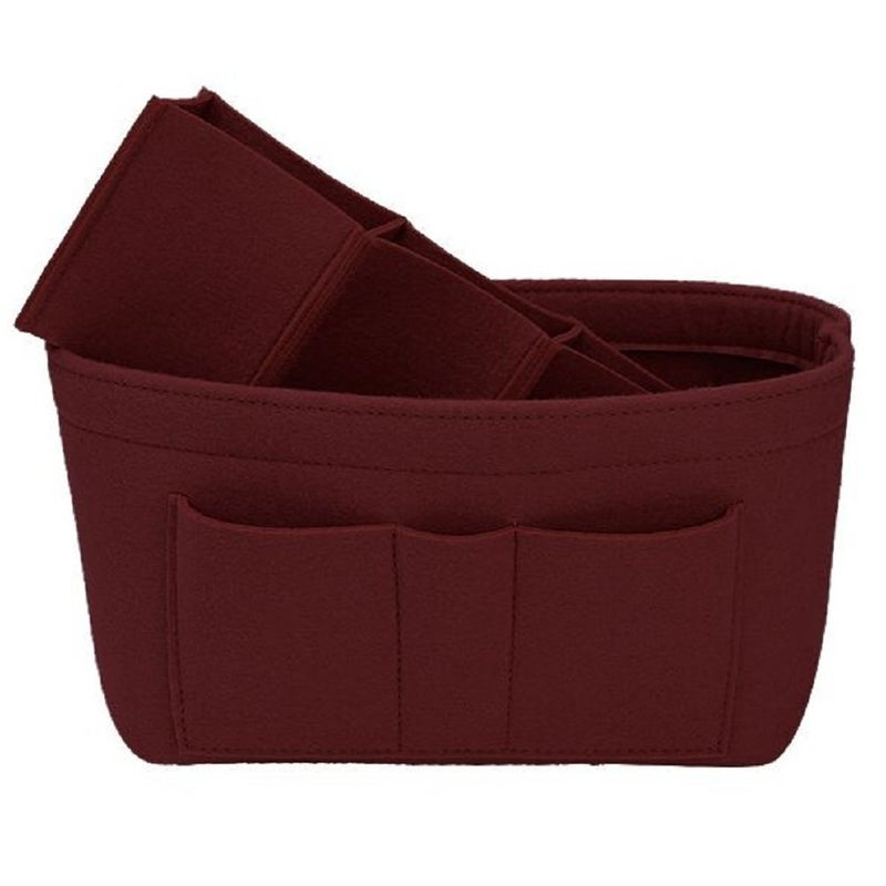 ZTUJO Purse Organizer Insert, Felt Bag Organizer For Handbag Purse Organizer,13 Colors, 6 Size (Medium, Wine Red) - Image 3